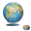 B-GRADE - Columbus DUORAMA Illuminated Globe, Matt Stainless Steel, D 340 mm