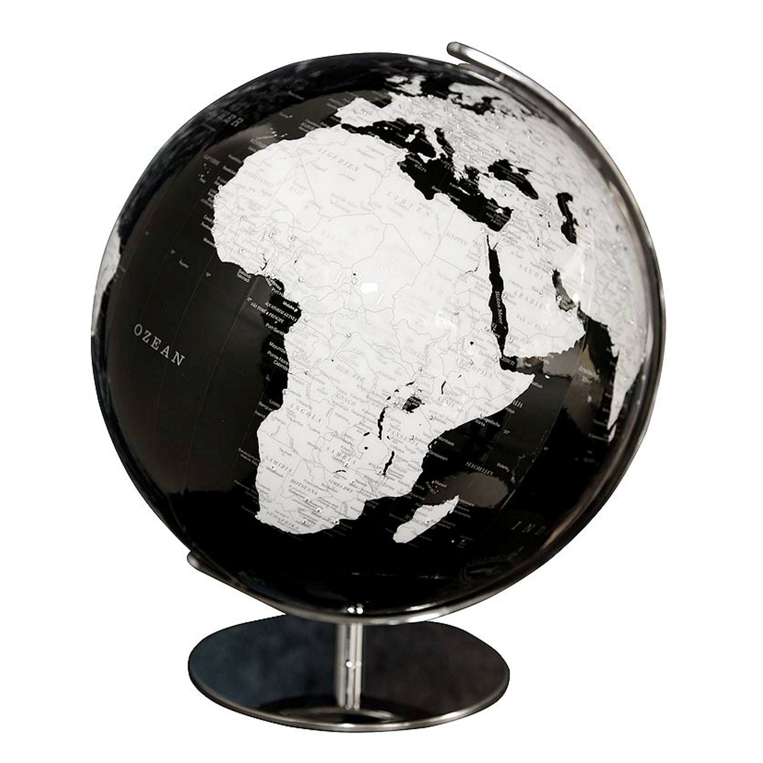 Columbus Artline Illuminated Globe, D 340 mm, Floor Globe, Acrylic Glass, various colours