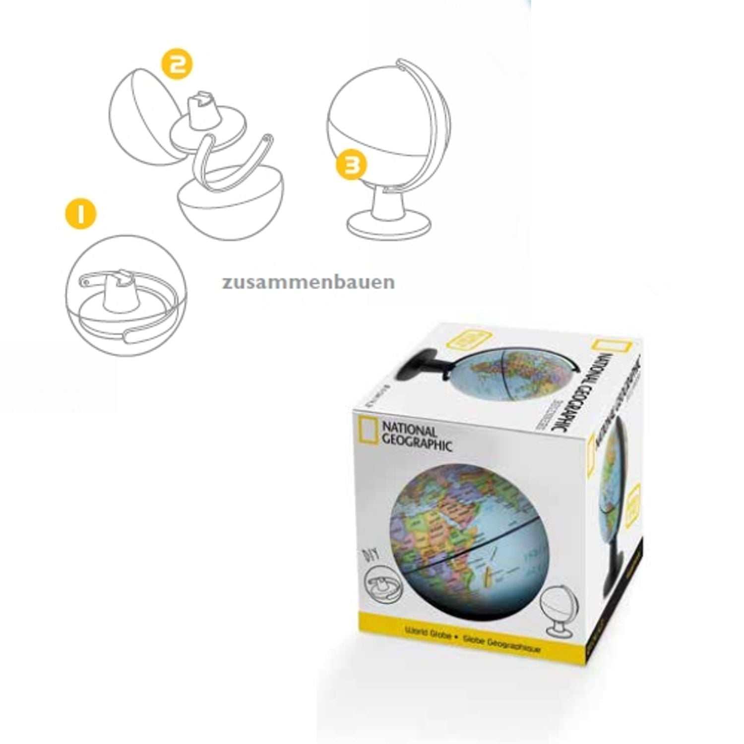 National Geographic Mini Globe Sixteen Beginners 16 cm Political