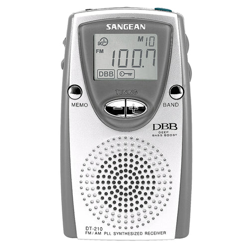 RECONDITIONNÉ - Sangean DT-210 radio de poche avec haut-parleur et écouteurs