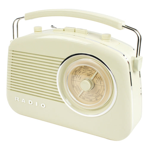 RECONDITIONNÉ - Radio AM/FM design rétro, couleur ivoire