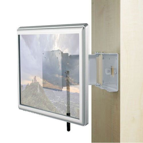 Caratec Flex CFW200G steel TV wall mount with 2 pivot points