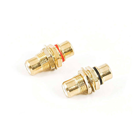 Lyndahl LKPA015K RCA panel jack for front panel mounting, gold-plated