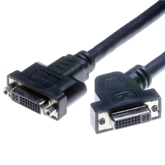 Lyndahl LKPK004 DVI-I adapter cable for front panel mounting (F angle/F) Length 0.2