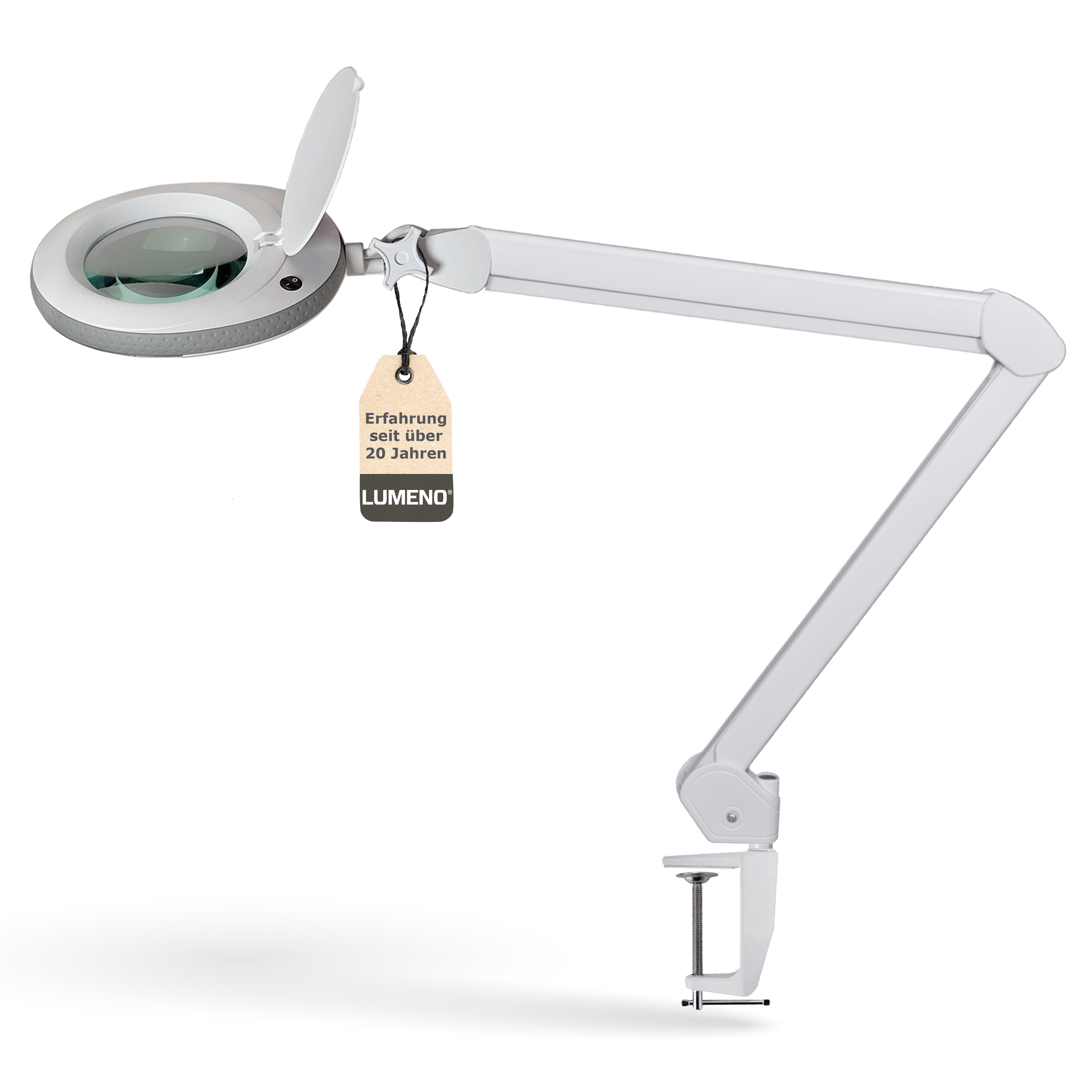 Lumeno 7213/15/18 Magnifying Lamp/Workplace Lamp 60 LEDs with 127 mm Lens, Grey, Green or Black