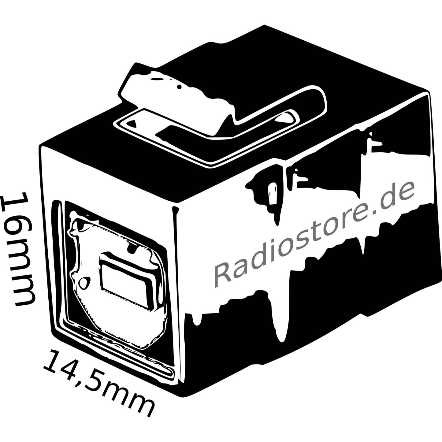Lyndahl LKK0140SW Keystone USB 2.0 AF/AF Black