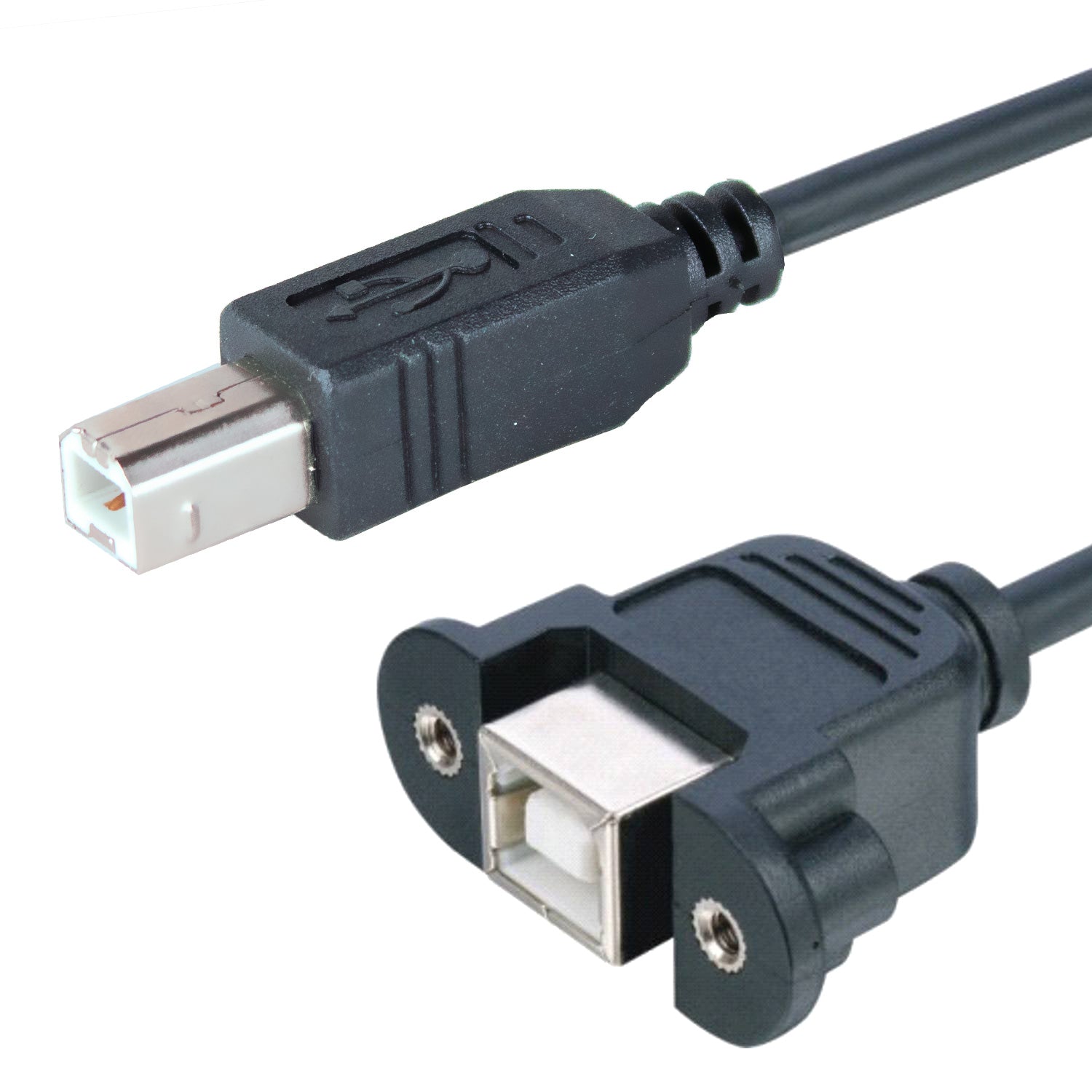 Lyndahl USB-B 2.0 Verlaengerung zur Frontplattenmontage, schwarz