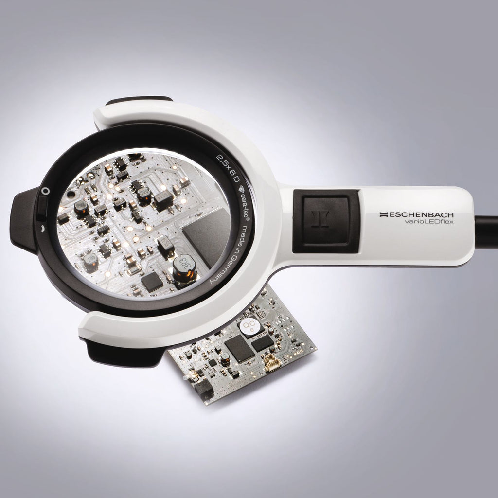 Eschenbach varioLEDflex Magnifier Lamp 6 dpt with Segment Switching, various sizes