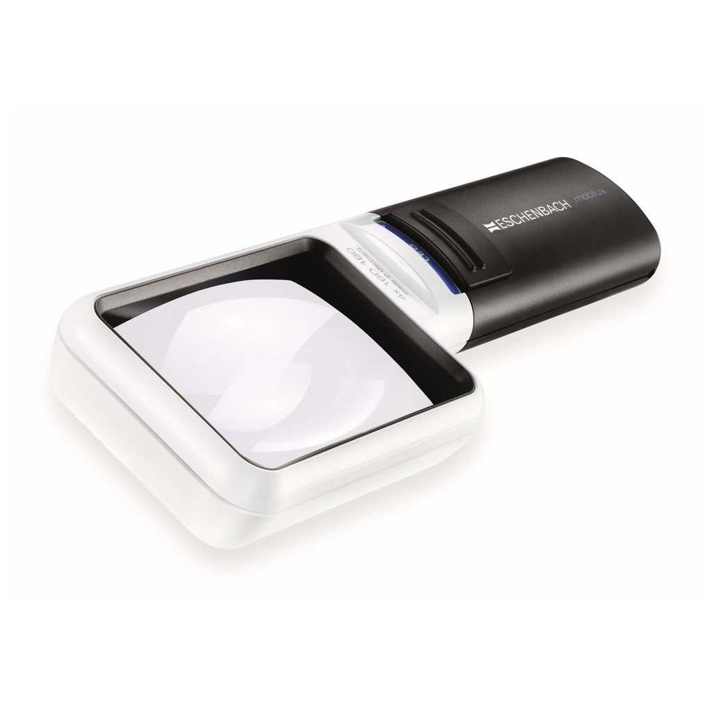 Eschenbach mobilux LED Reading Magnifier, Rectangular Hand Magnifier with Light, Various Variants