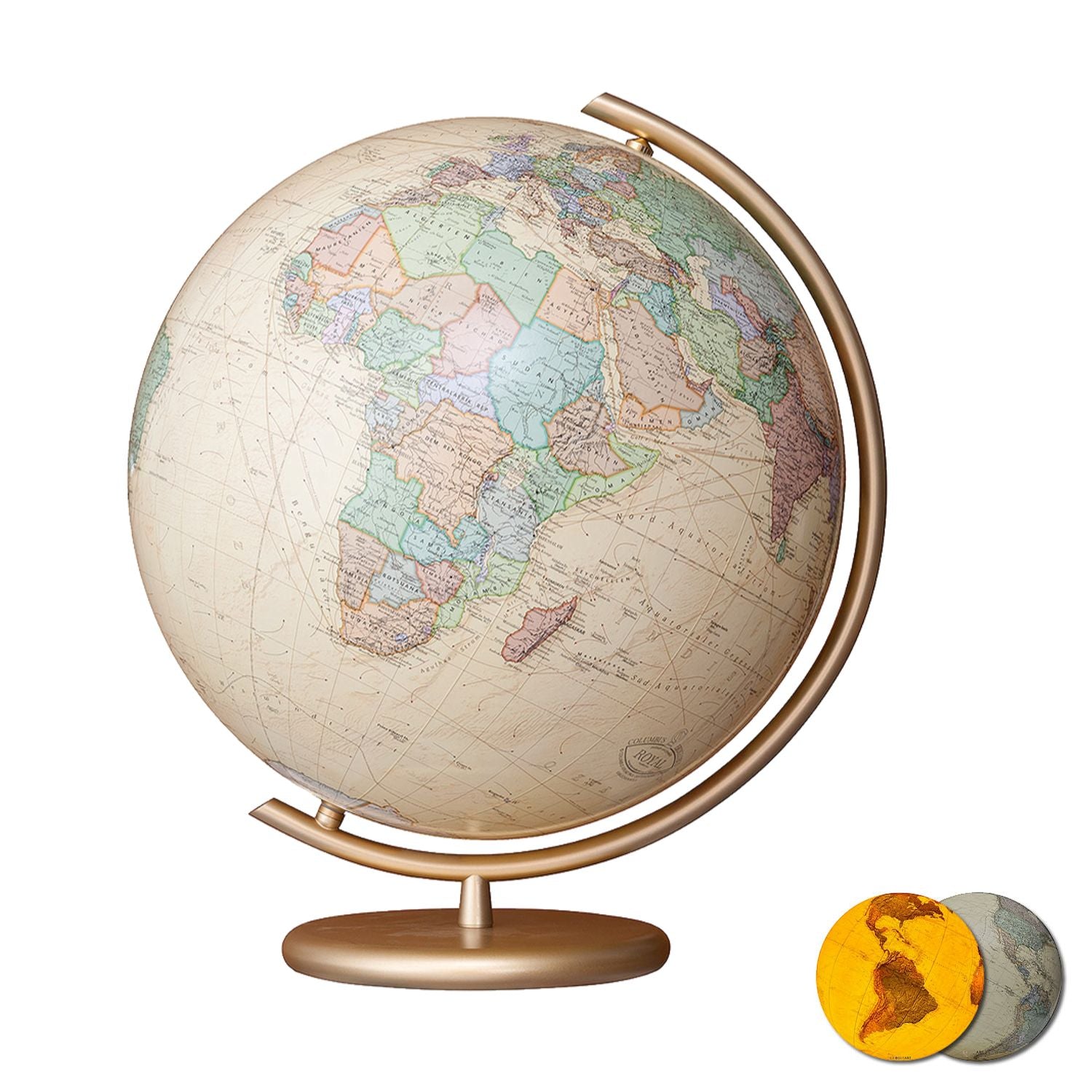 Columbus Royal Illuminated Globe, D 400 mm, OID-compatible, various versions