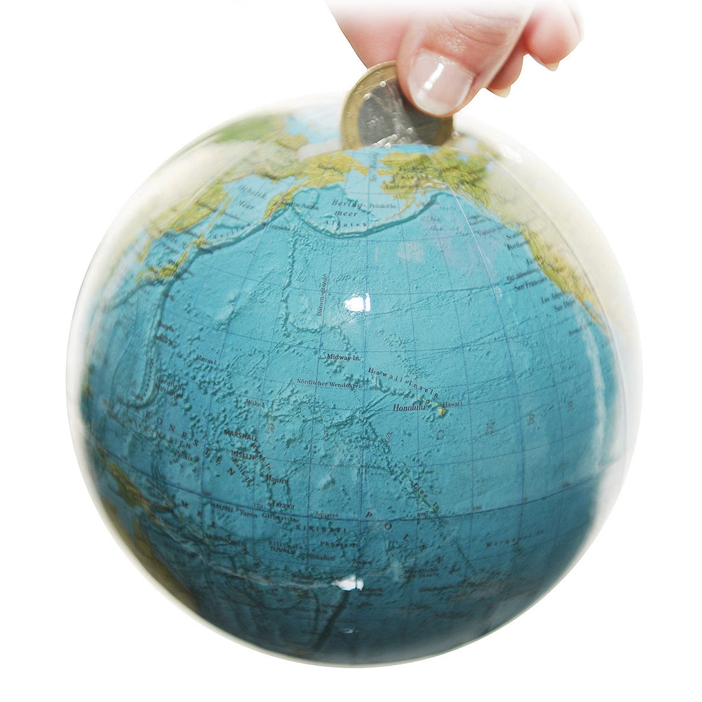 Tirelire mini globe Columbus, D 120 mm, différentes variantes
