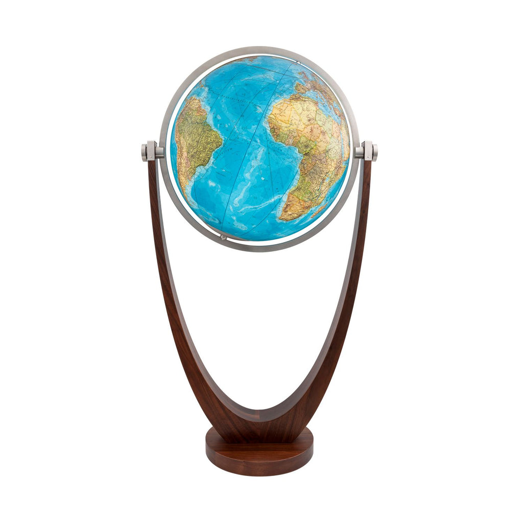 Columbus Magnum DUO Floor Globe D 77 cm PE and Walnut Fork Base