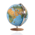 Rathgloben dual-image illuminated globe, hand-laminated, 37cm D, 42cm H, various variants
