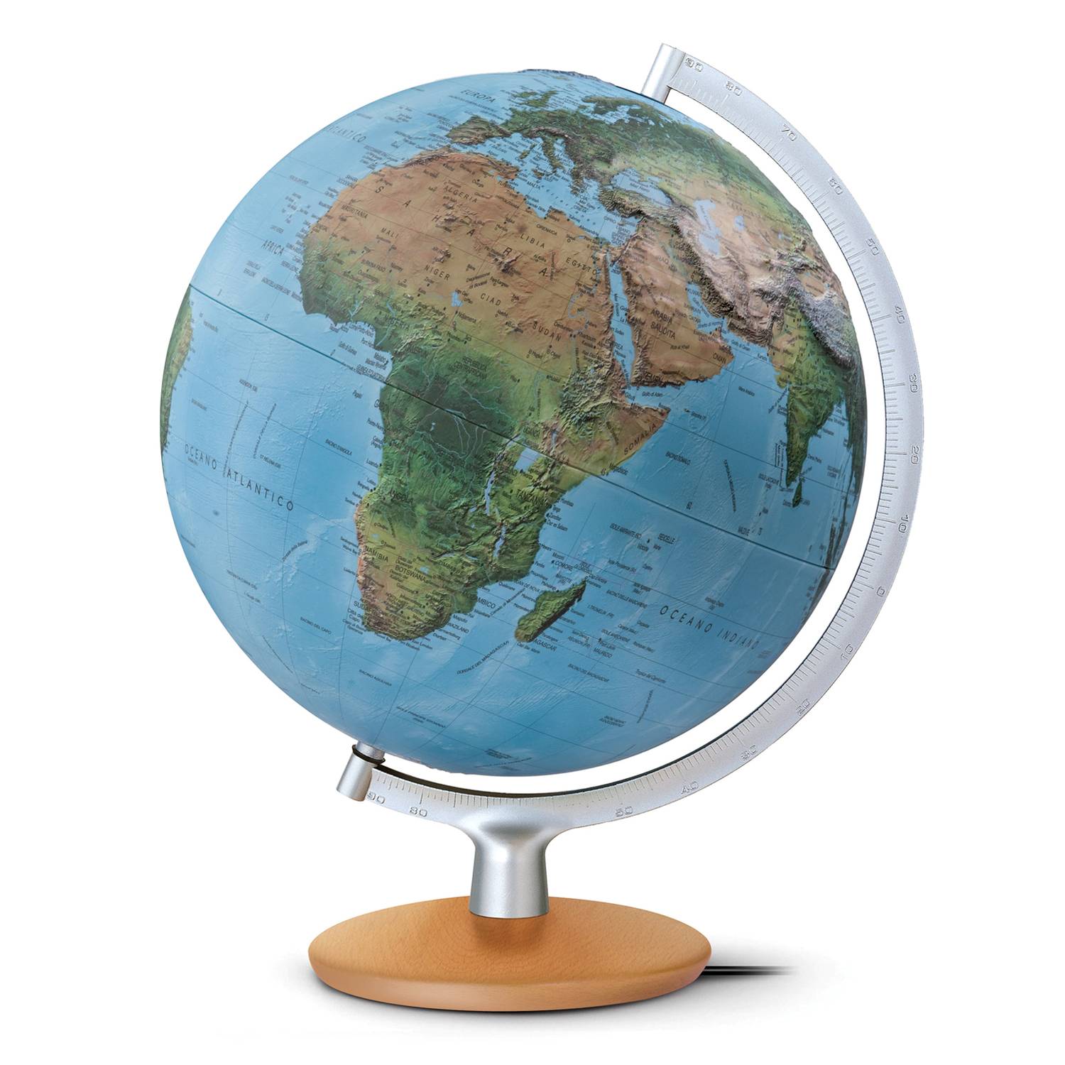 Räthgloben Dual-Image Illuminated Globe, 30 cm dia. 41 cm H, dual-image, 3D, various var.