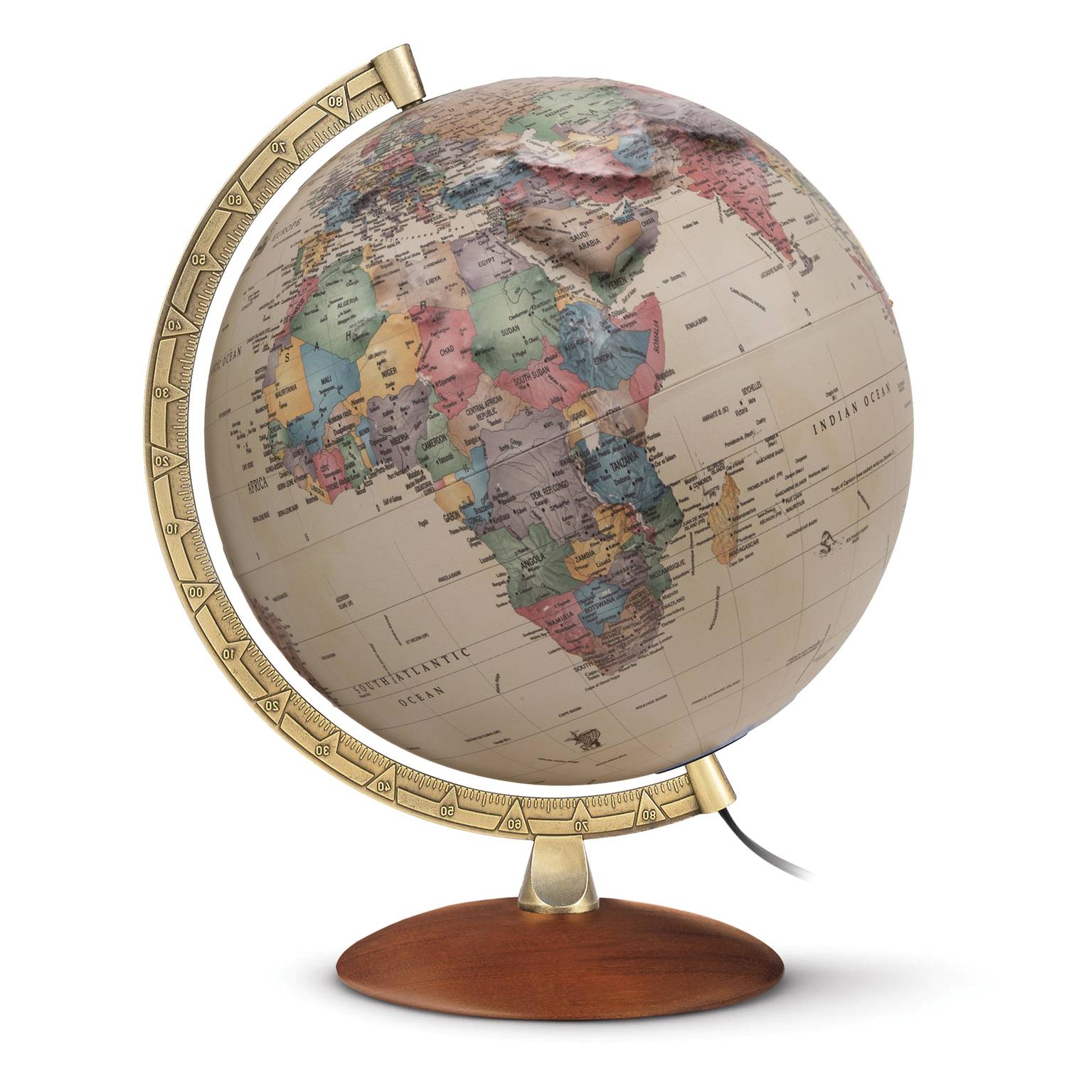 Räthgloben Antique-Style Illuminated Globe, 30 cm dia., 39 cm H, various variants