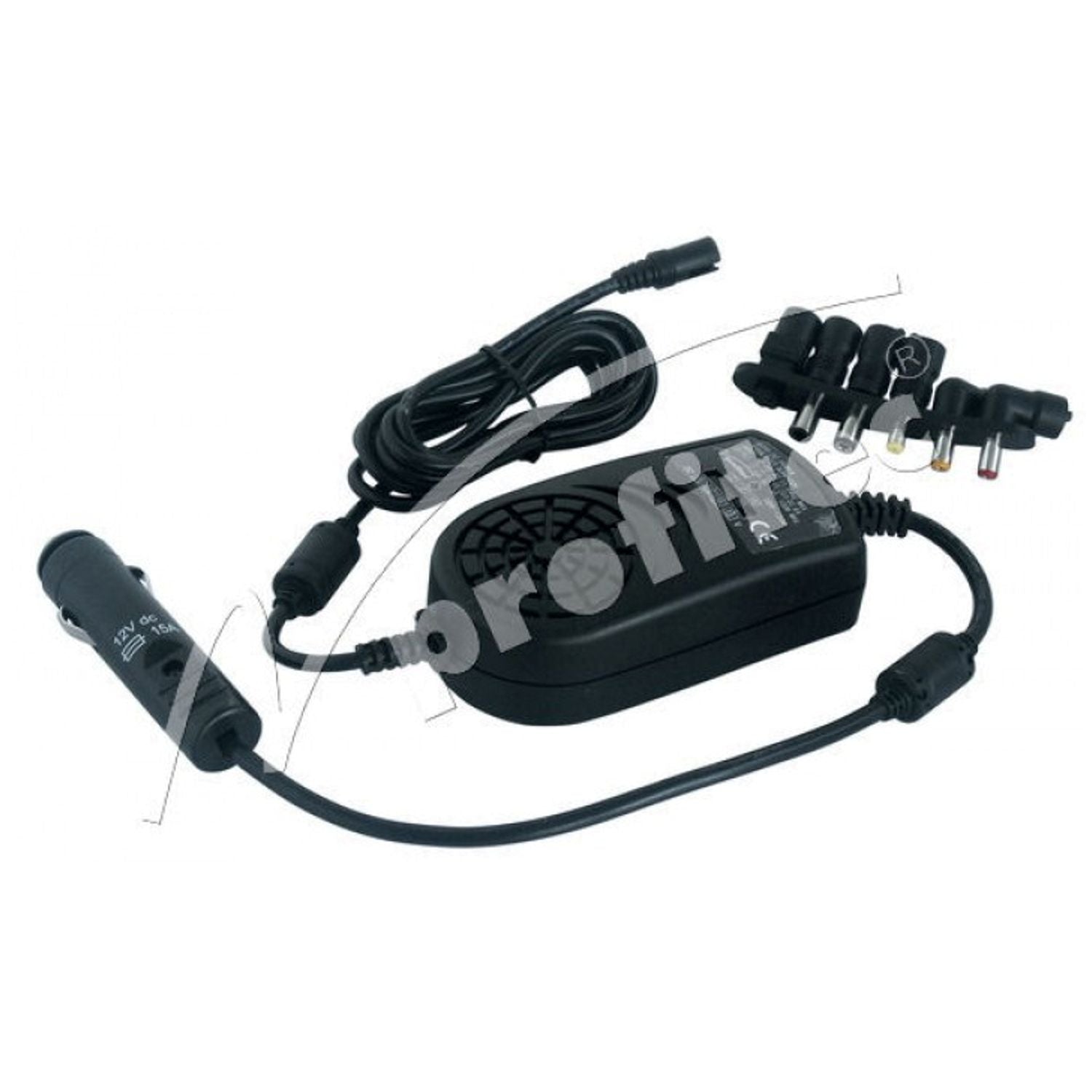 Profitec Car DC-DC Voltage Converter 8000 mA 11-16 Volt, 10 Different Plug Adapters