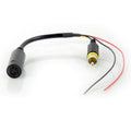 Caratec Monitor-Adapter 4-polig auf Cinch in Schwarz