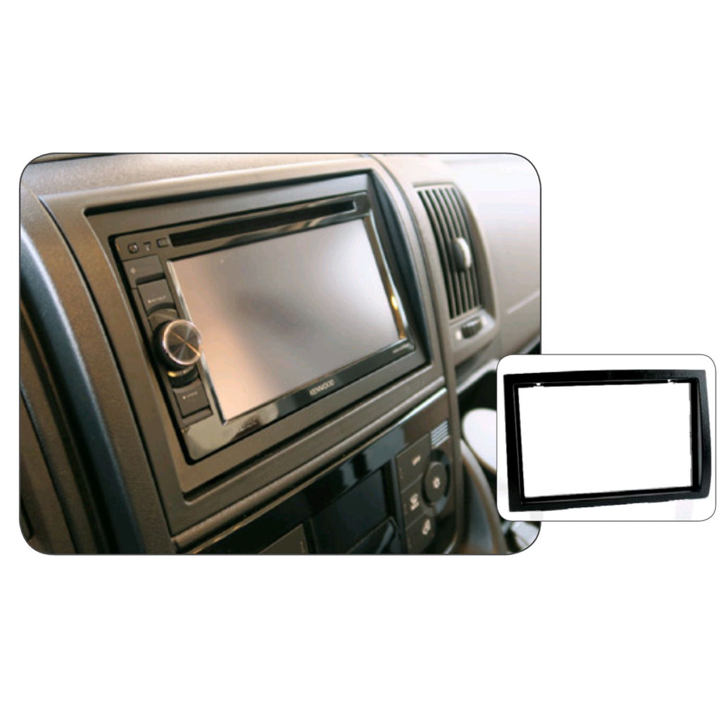 Double-DIN Radio Fascia Panel for Fiat Ducato from 2007, without Centre Bar