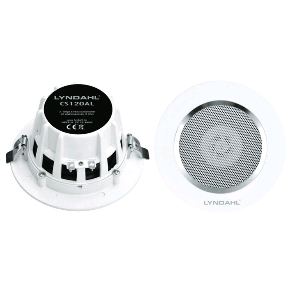 LYNDAHL CS120AL Design 2-way ceiling loudspeaker pair 120 mm, aluminium