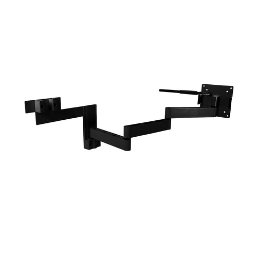 Caratec Flex CFW400AS TV wall mount in black, four pivot points