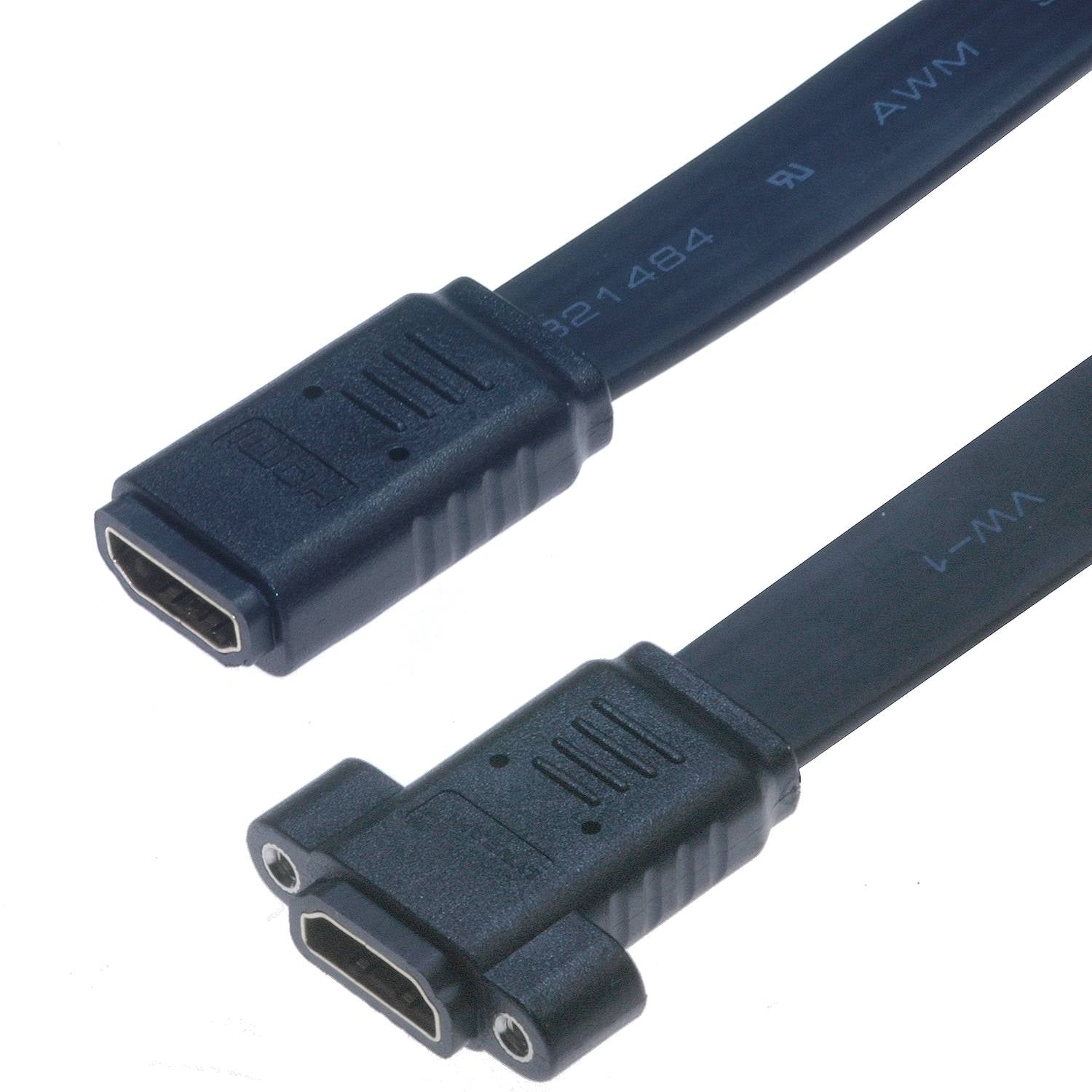 Lyndahl HDMI 1.4 Flach-Adapterkabel AF/AF in Schwarz