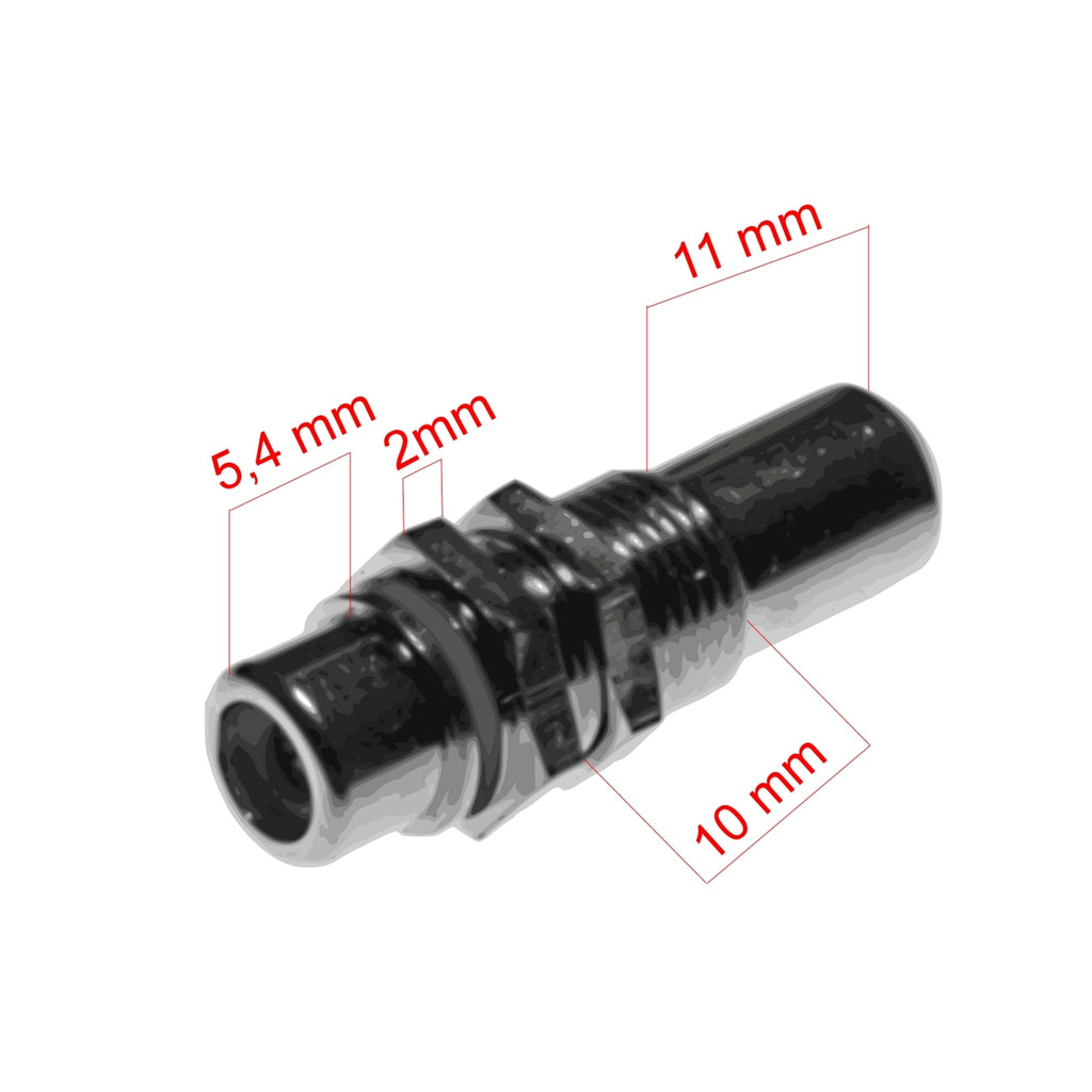Lyndahl LKPA015 RCA Cinch feed-through socket for front panel mounting, hard gold-plated