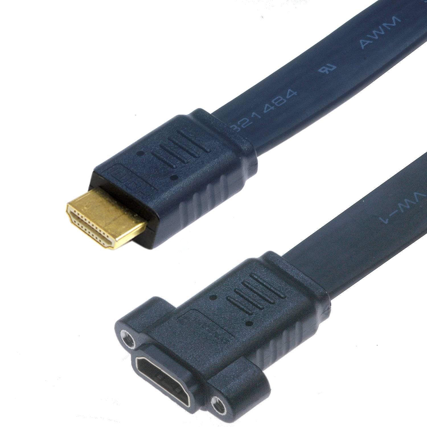 Lyndahl LKPK045 HDMI 1.4 Flach-Adapterkabel AF/AM in Schwarz