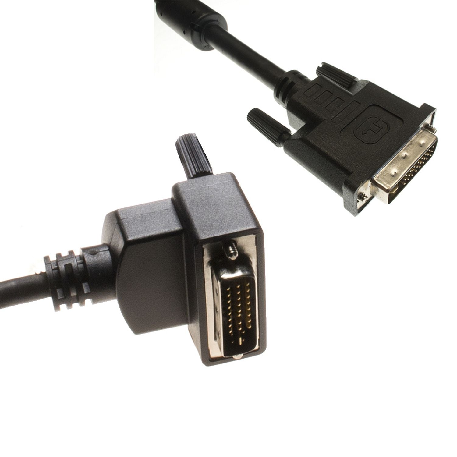 Lyndahl Verbindungskabel DVI-I 24+5 mit 270° Winkelstecker