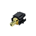 Lyndahl LKK0195XXG Keystone, 3.5 mm jack F/F adapter, gold-plated, black o white