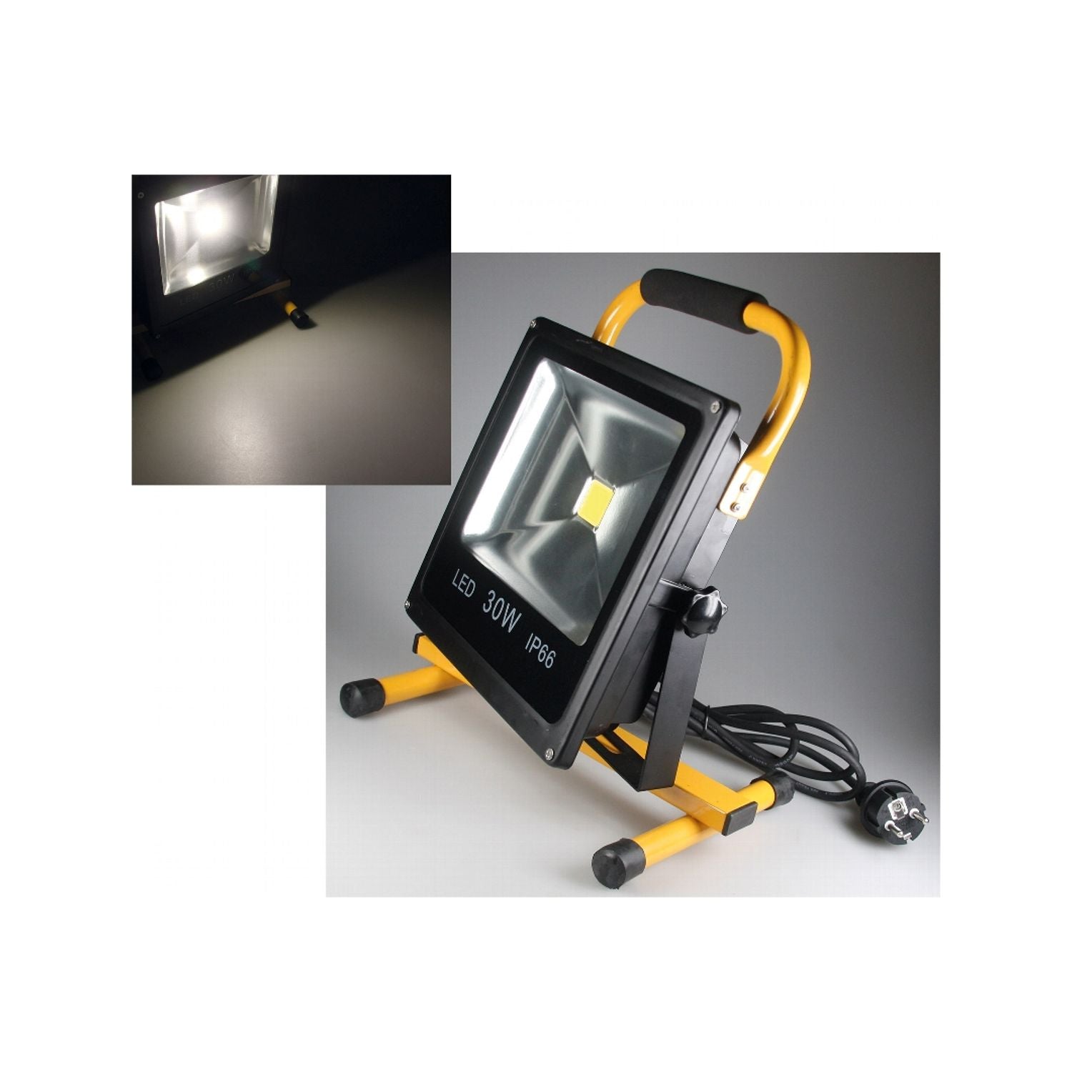 Chilitec LED-Baustrahler 30 W mit Ständer IP66