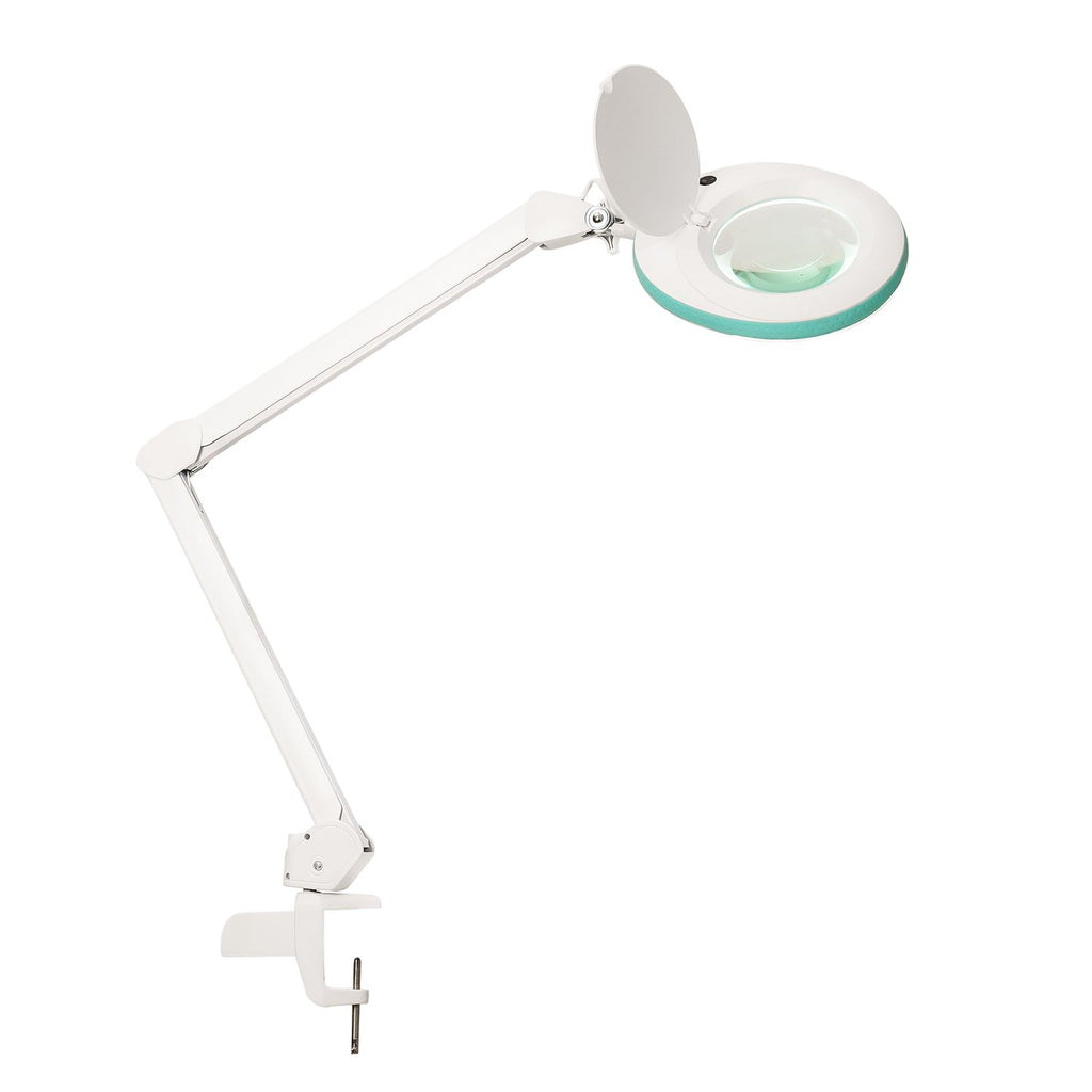 Lumeno 7213/15/18 Lupenleuchte/Arbeitsplatzlampe 60 LEDs mit 127 mm Linse, grau, grün oder schwarz