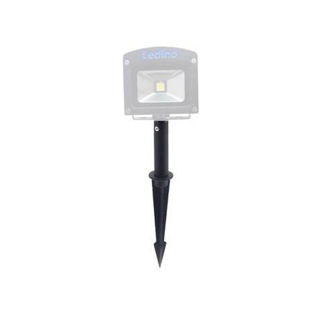 Ledino Ground Spike Set for an LED Spotlight in Black, 10 cm Height