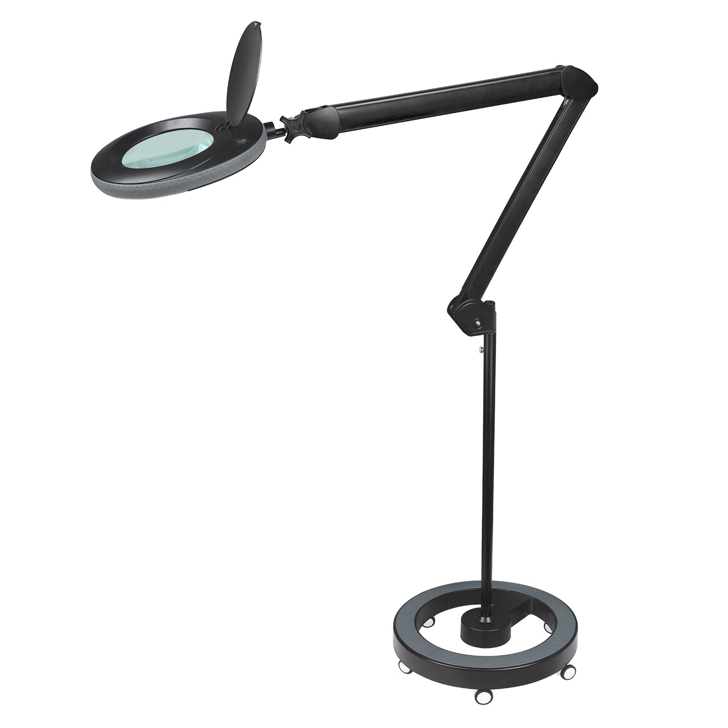Lumeno 7213/15/18 Magnifying Lamp/Workplace Lamp 60 LEDs with 127 mm Lens, Grey, Green or Black