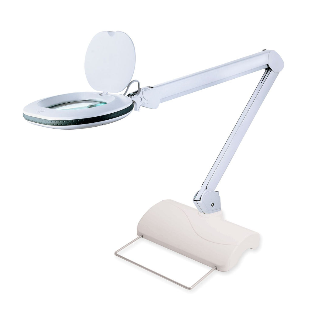 Lumeno 861X Magnifying Lamp/Workplace Lamp 60 LEDs Oval Lens, Grey or Black