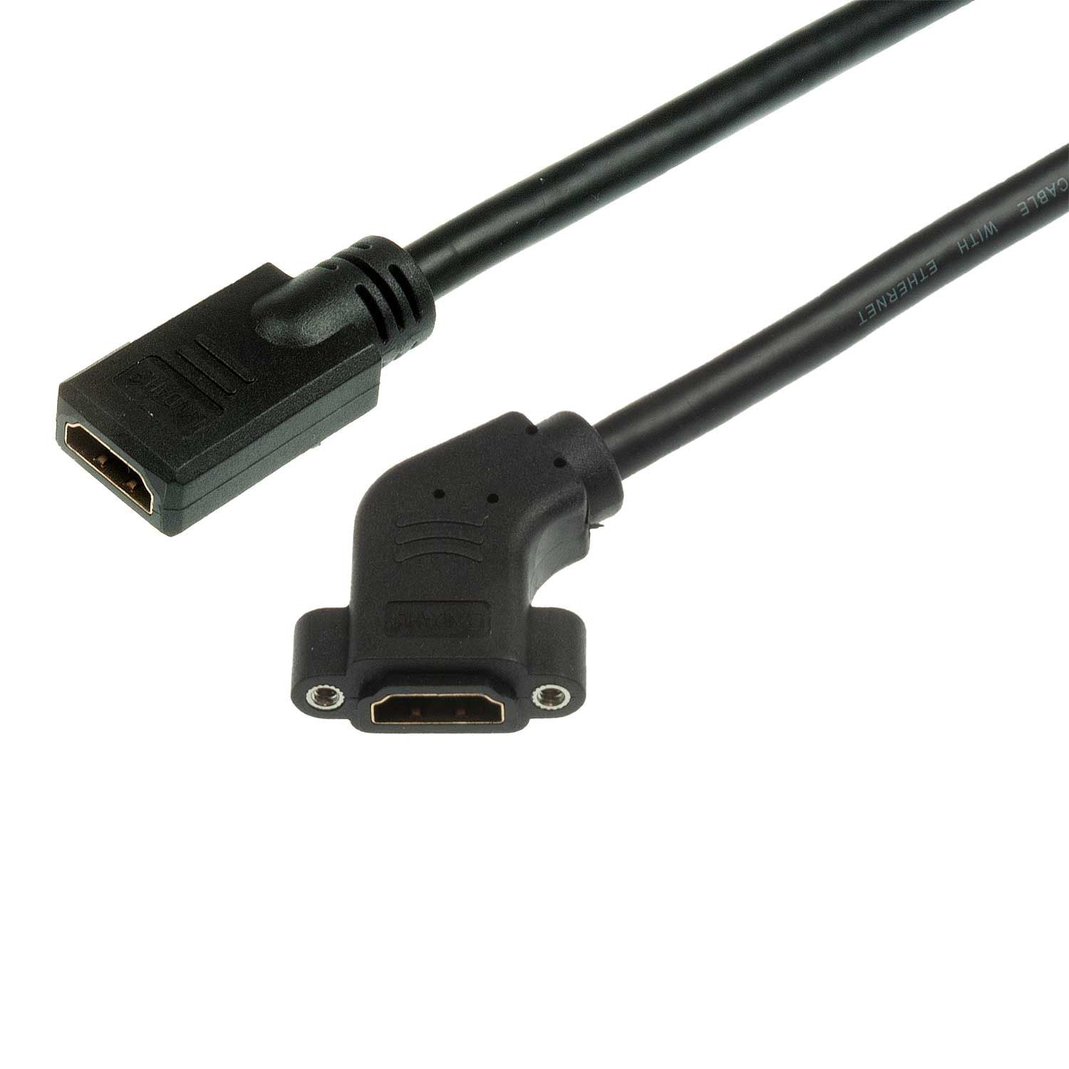 Lyndahl LKPK006-03 HDMI Adapterkabel gewinkelt F/F 0,3 m